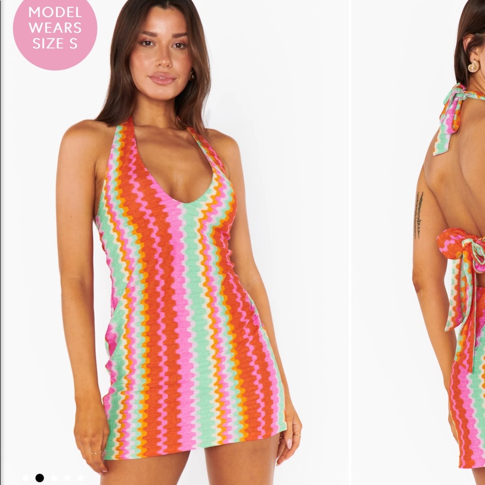 Show me your Mumu Kate Halter Mini Dress